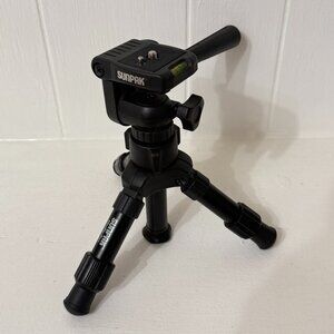 Sunpak MiniPro Plus Tabletop Tripod 7.5" to 12" + 3-Way Head